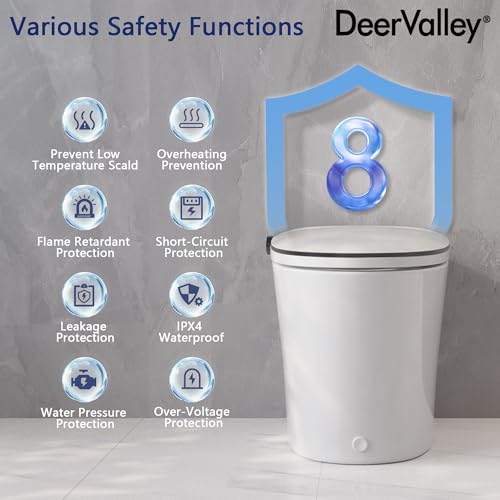 DeerValley Smart Elongated Bidet Toilet with Tankless Design
