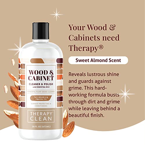 Almond Scented Wood Cleaner & Polish for Cabinets & Tables (2 Pack)