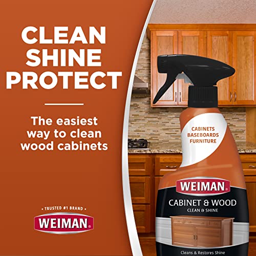 Wood Cleaner & Protector Spray - Cabinets, Furniture (16 oz, 2 Pack)