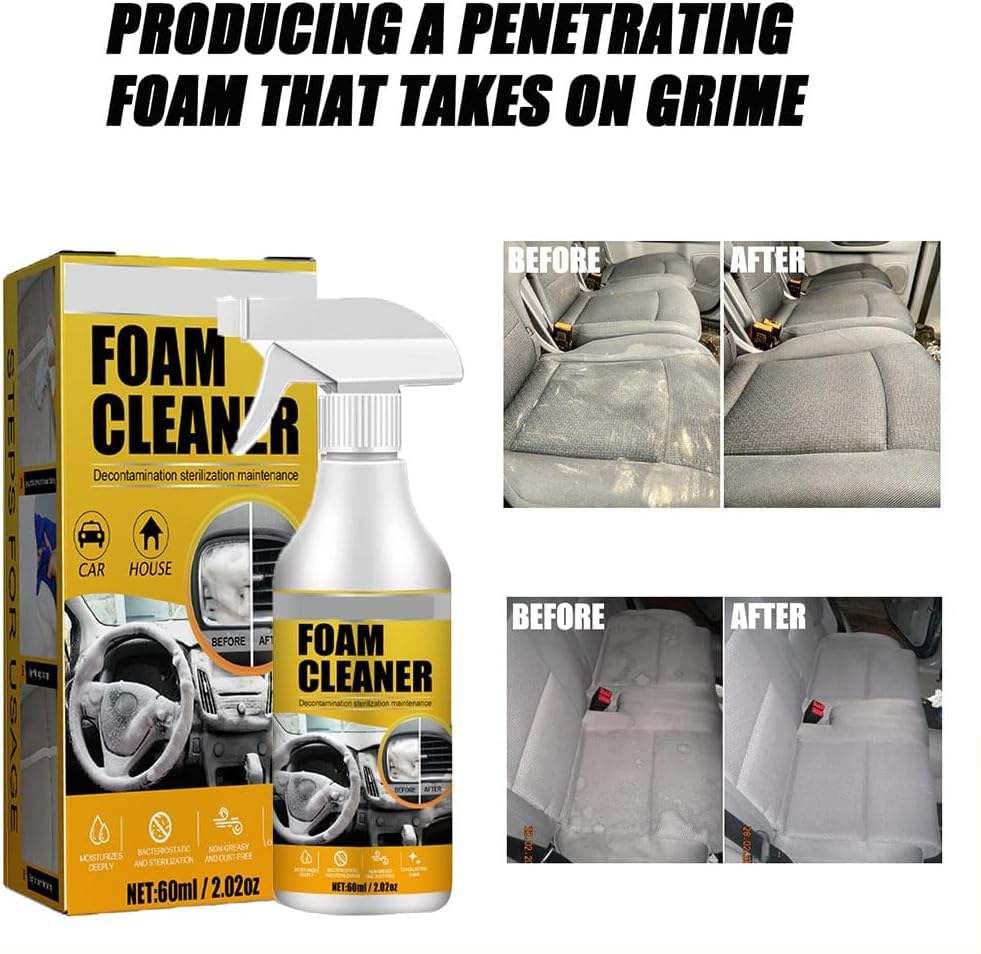 Car Interior Cleaning Foam Cleaner Bundle