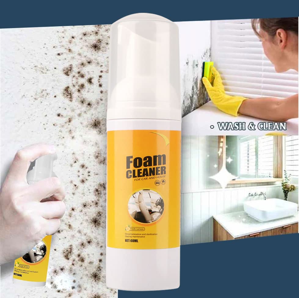 Lemon Scented Multipurpose Foam Cleaner Spray for Cars and Home